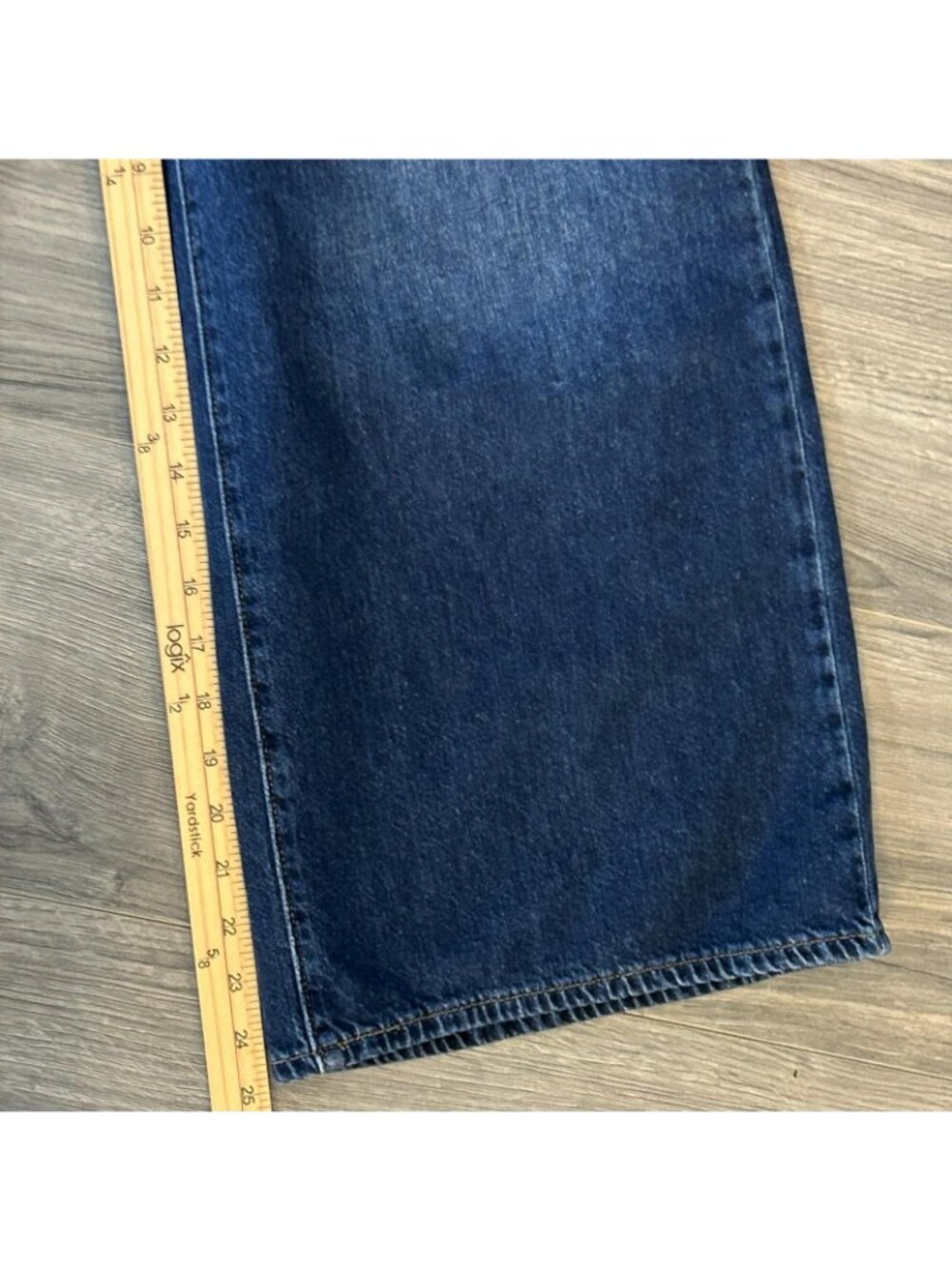 Levi's Middy Wide Leg Ankle Jeans Womens 29 Fits 30 Mid Rise 100% Cotton Denim - Picture 15 of 15